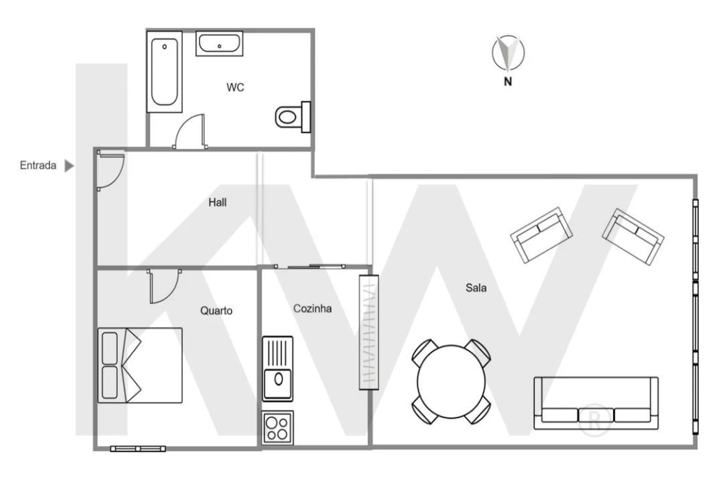 Apartamento T1 para Venda em A dos Cunhados e Maceira Foto 21
