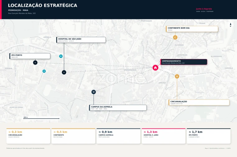 Apartamento T1 para Venda em Pedrouços Foto 10