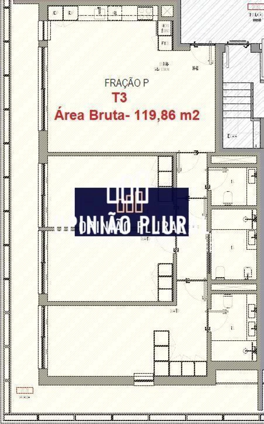 Apartamento T3 para Venda em Madalena Foto 16