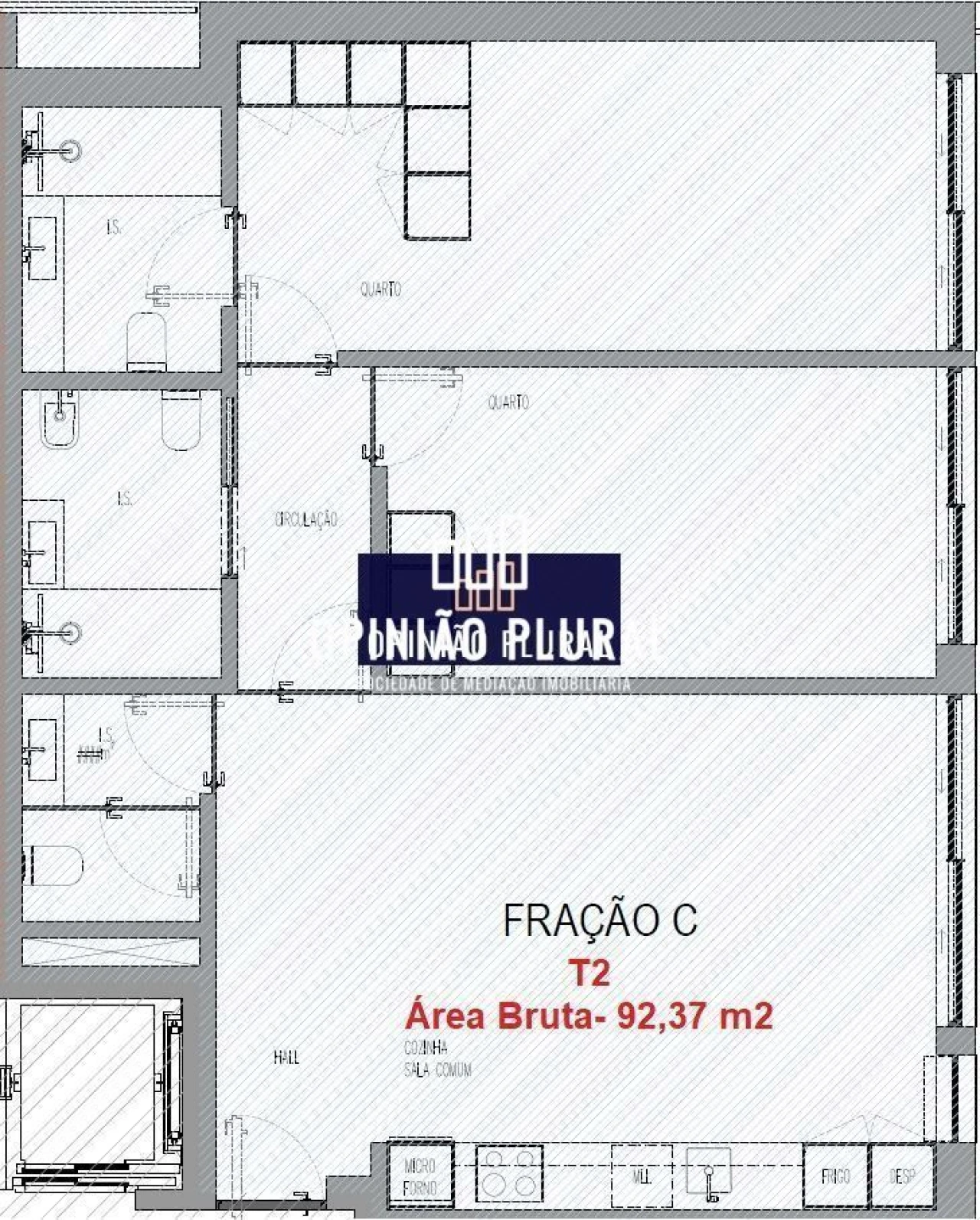 Apartamento T2 para Venda em Madalena Foto 16