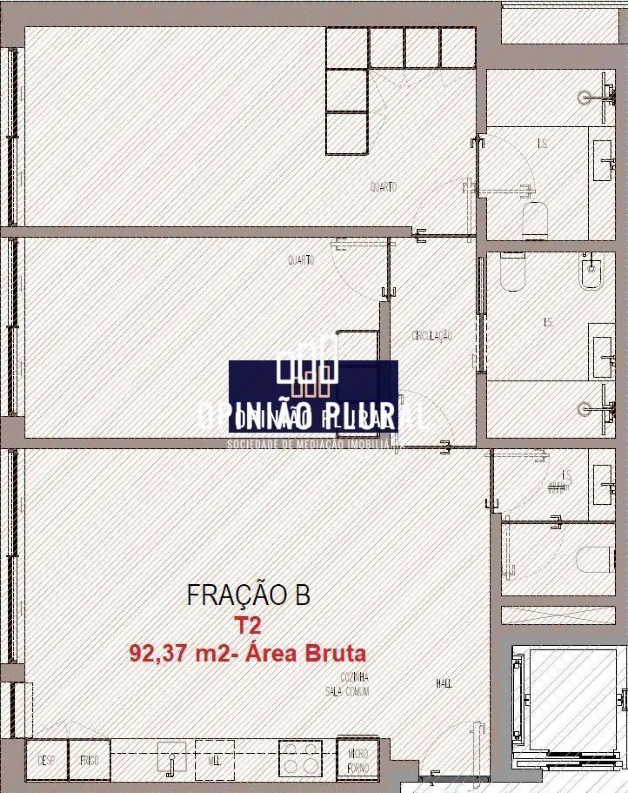 Apartamento T2 para Venda em Madalena Foto 16