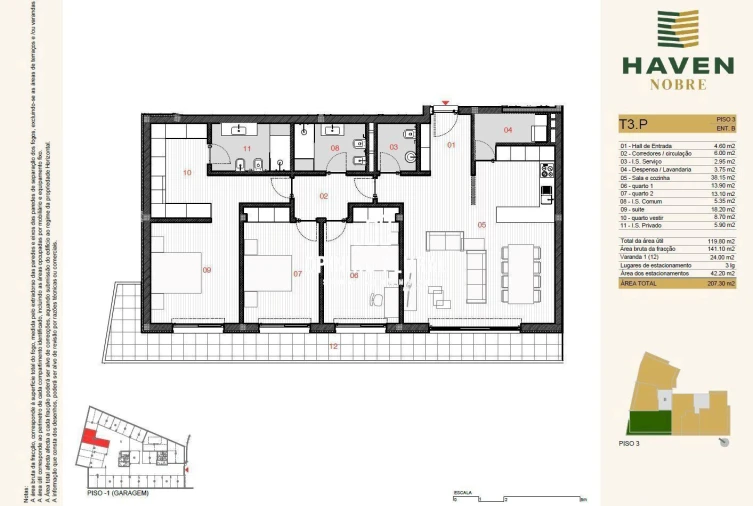 Apartamento T3 para Venda em Silvares, Pias, Nogueira e Alvarenga Foto 20