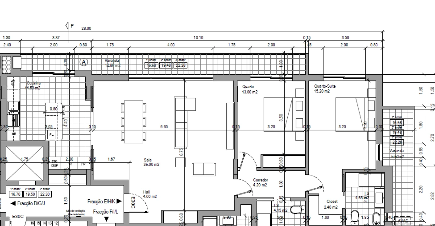Apartamento T2 para Venda em Montijo e Afonsoeiro Planta 3