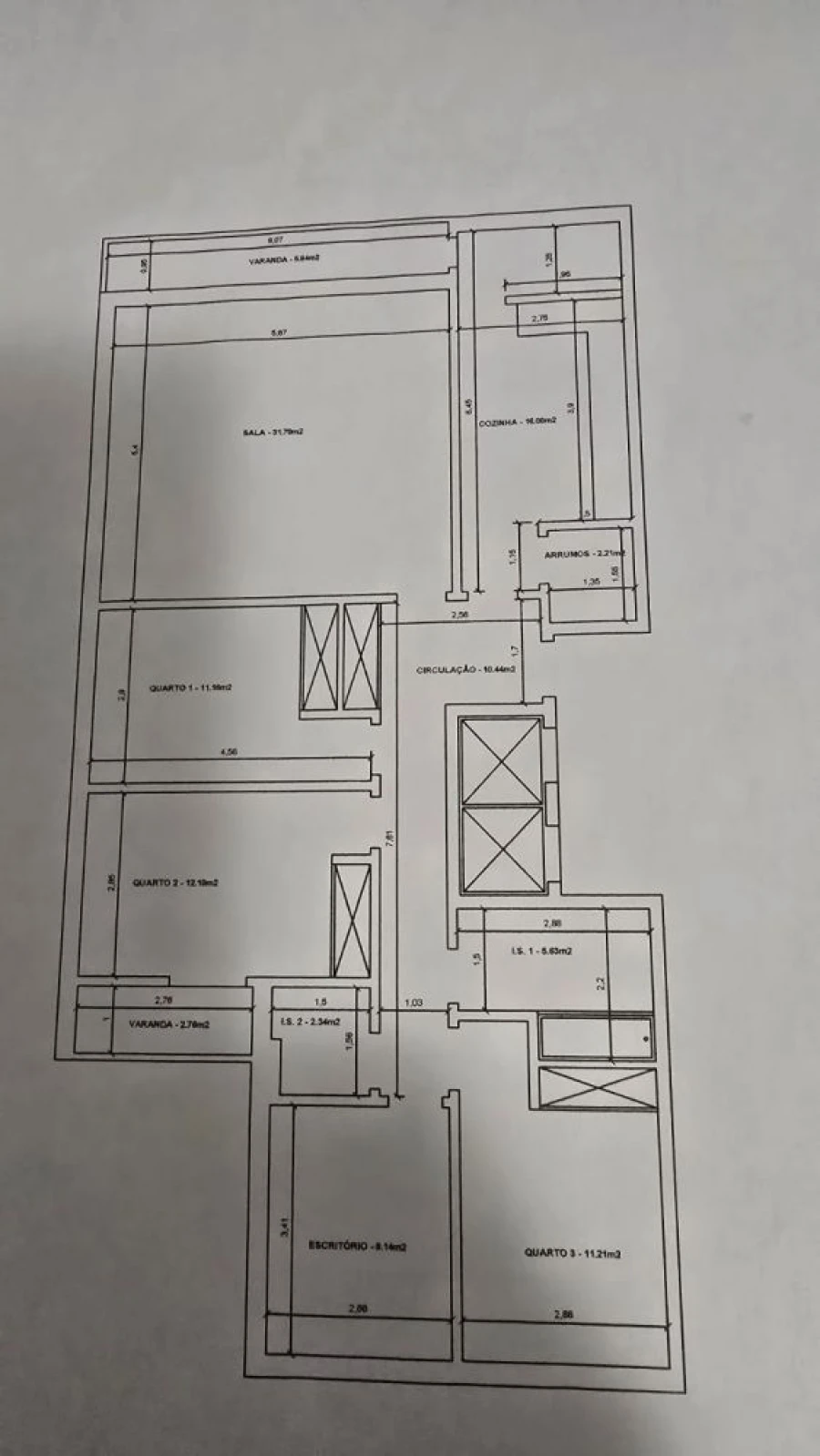 Apartamento T4 para Venda em Castelo Branco Planta 2