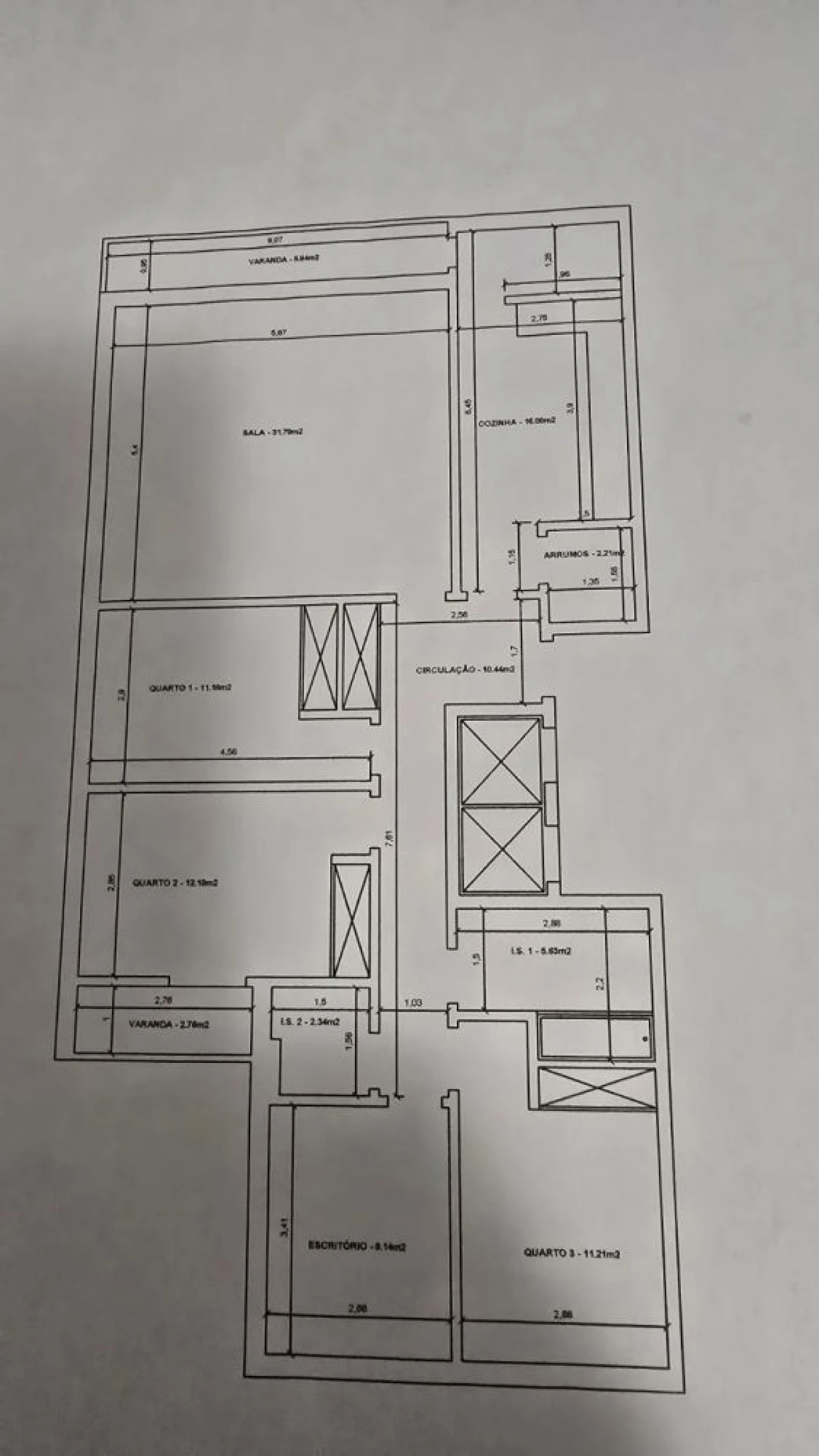 Apartamento T4 para Venda em Castelo Branco Planta 2