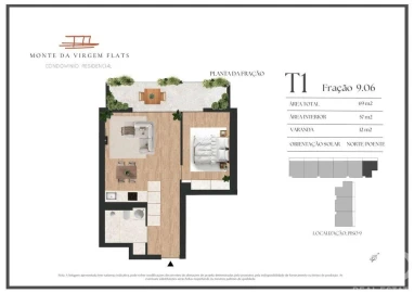 Apartamento T1 para Venda em Vilar de Andorinho