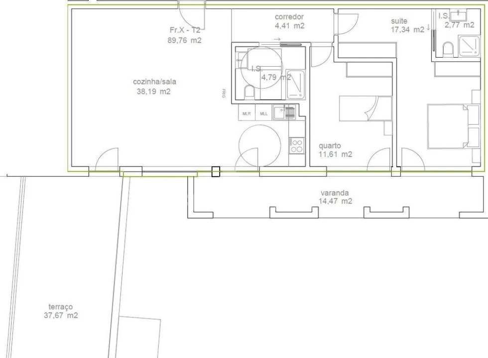 Apartamento T2 para Venda em Tondela e Nandufe Foto 9