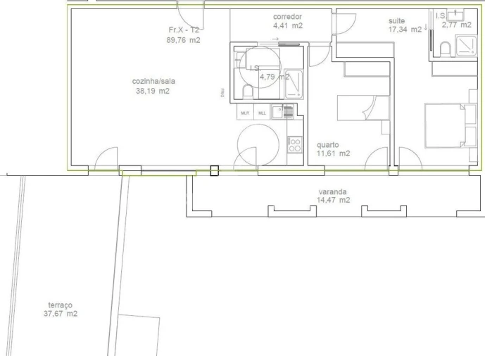 Apartamento T2 para Venda em Tondela e Nandufe Foto 9