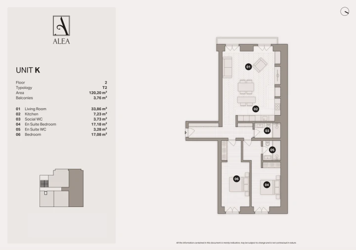 Apartamento T2 para Venda em Santo António Planta 1