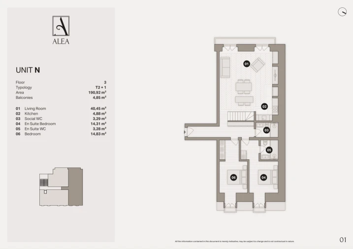 Apartamento T2 para Venda em Santo António Planta 1