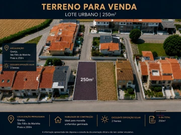 Terreno para Venda em São Felix da Marinha