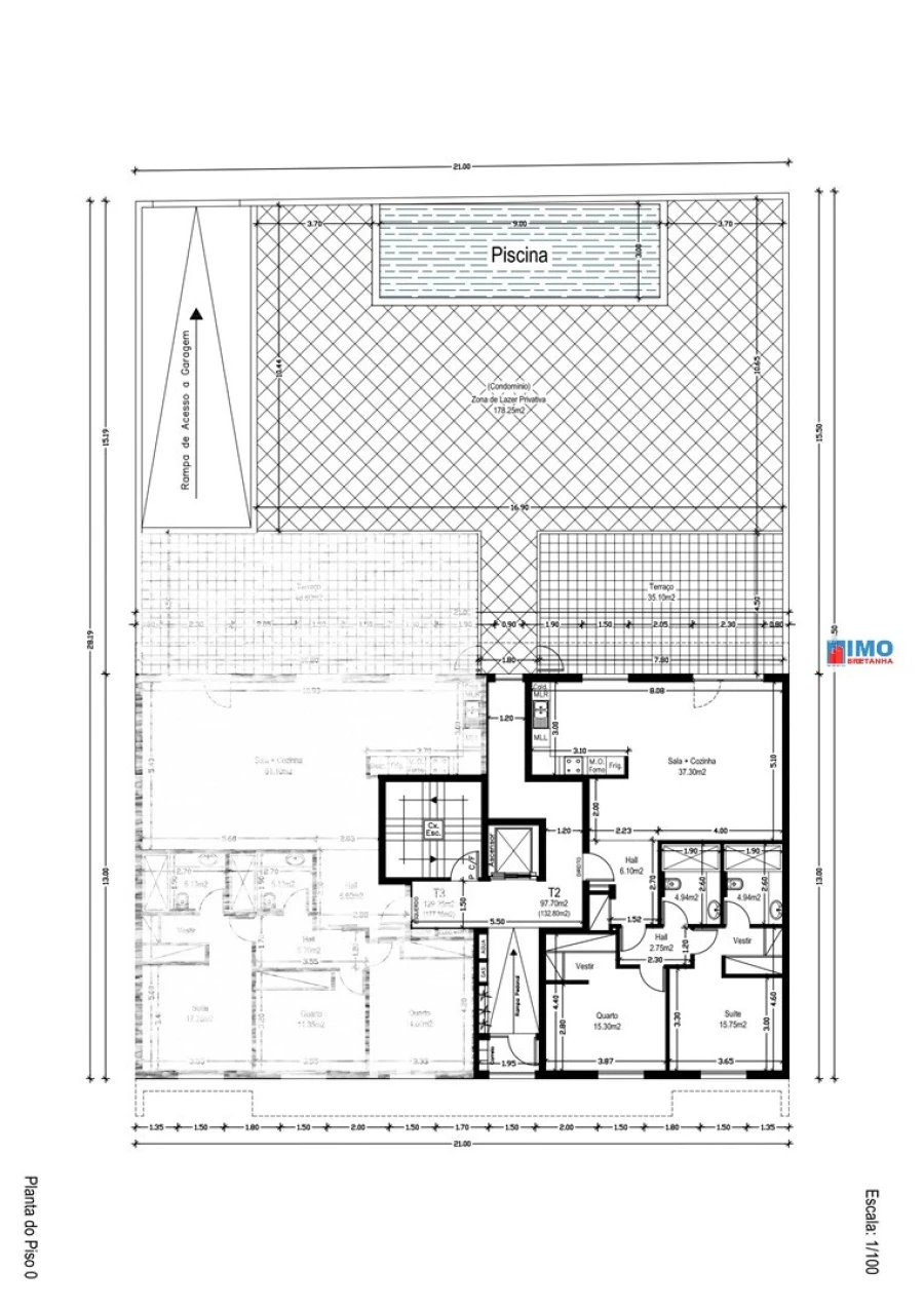Apartamento T2 para Venda em Castelo Branco Planta 1