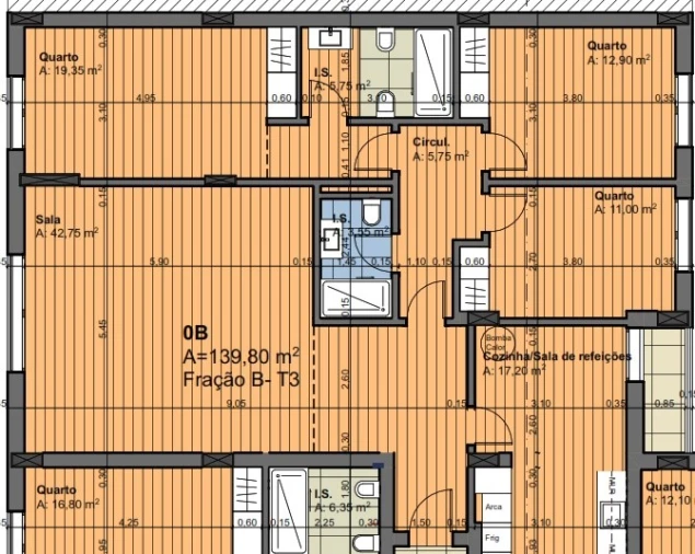 Apartamento T3 para Arrendamento em Montijo e Afonsoeiro Planta 1