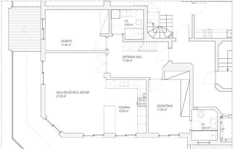 Apartamento T3 para Venda em Loule (São Clemente) Planta 1