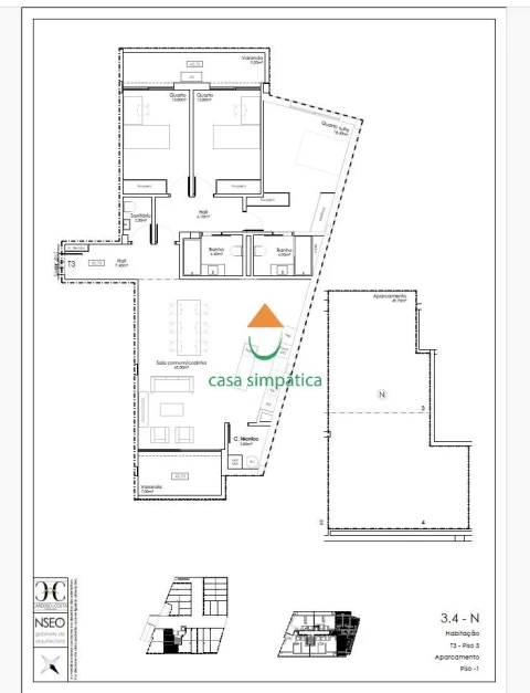 Apartamento T3 para Venda em Gulpilhares e Valadares