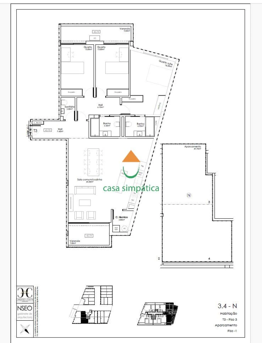 Apartamento T3 para Venda em Gulpilhares e Valadares Foto 14