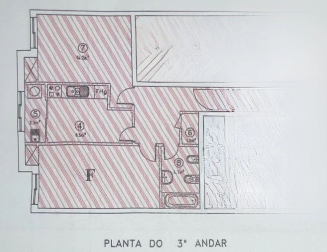 Apartamento T1 para Venda em Matosinhos e Leça da Palmeira Planta 1