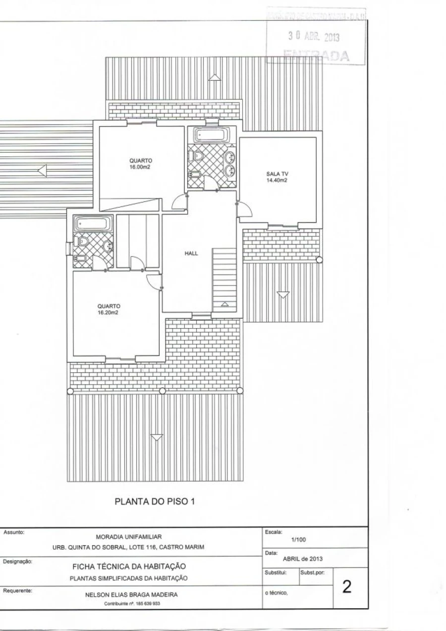 Moradia T3 para Venda em Castro Marim Planta 1