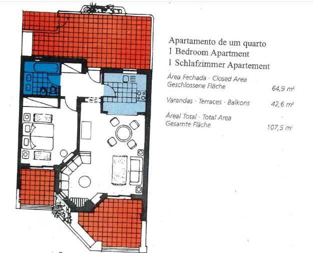 Apartamento T1 para Venda em Albufeira e Olhos de Água Planta 1