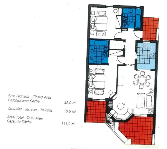 Apartamento T2 para Venda em Albufeira e Olhos de Água Planta 1
