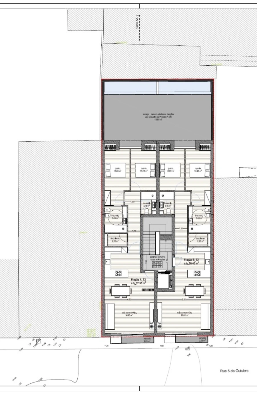 Apartamento T2 para Venda em Vila Praia de Ancora Planta 1