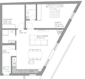 Apartamento T1 para Venda em Esgueira
