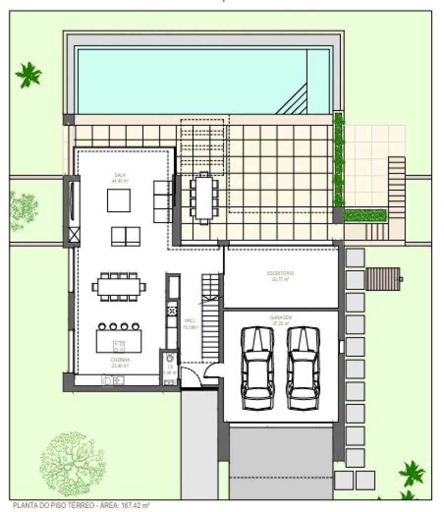 Moradia T4 para Venda em Vau Planta 1