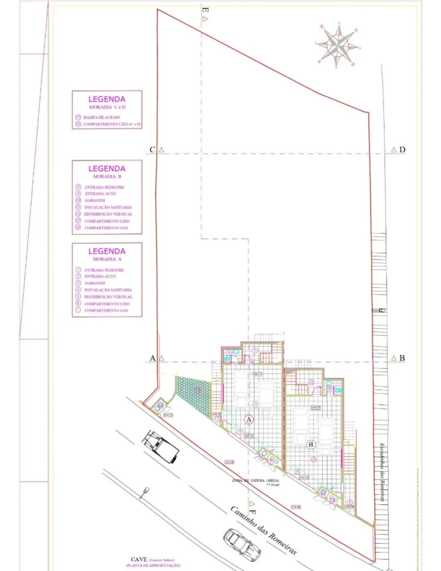 Moradia T3 para Venda em Santo Antonio Planta 1