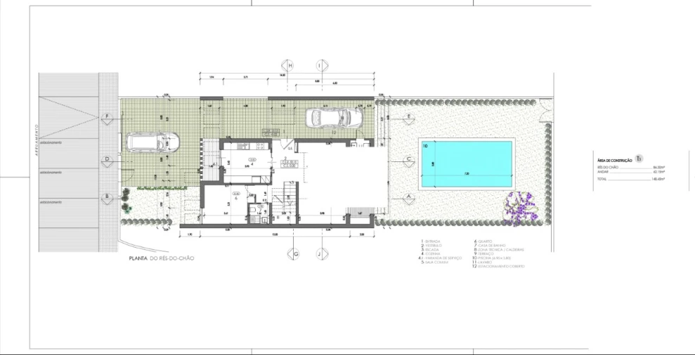 Moradia T3 para Venda em Quarteira Planta 3