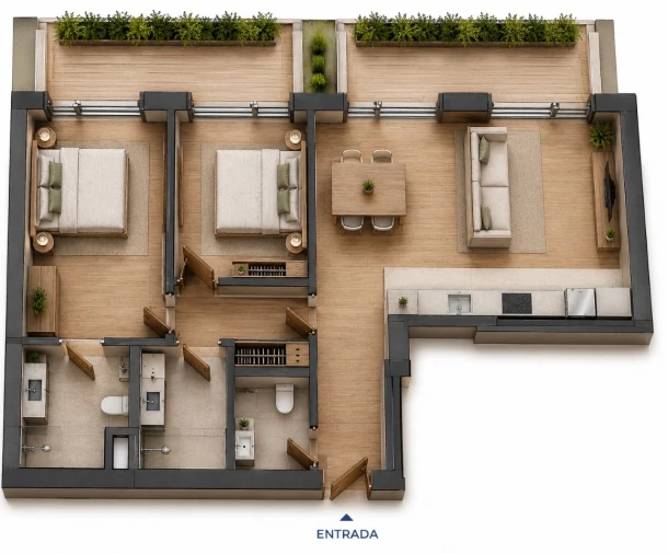 Apartamento T2 para Venda em Campanhã Planta 1