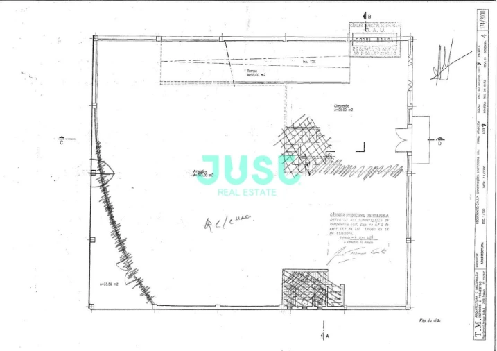 Armazém para Arrendamento em Palmela Planta 1