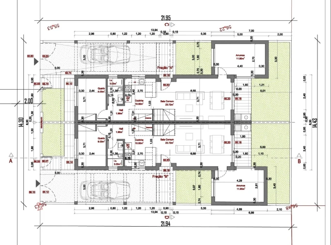 Moradia T3 para Venda em Fernao Ferro Planta 1