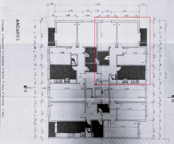 Apartamento T2 para Venda em Setubal (São Sebastião) Planta 1