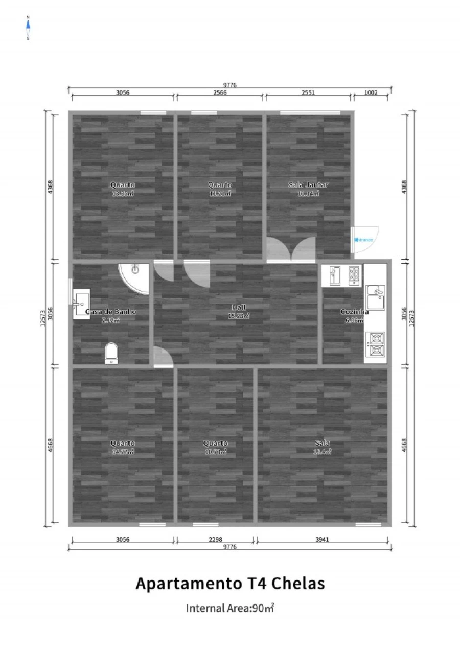 Apartamento T4 para Venda em Marvila Planta 1