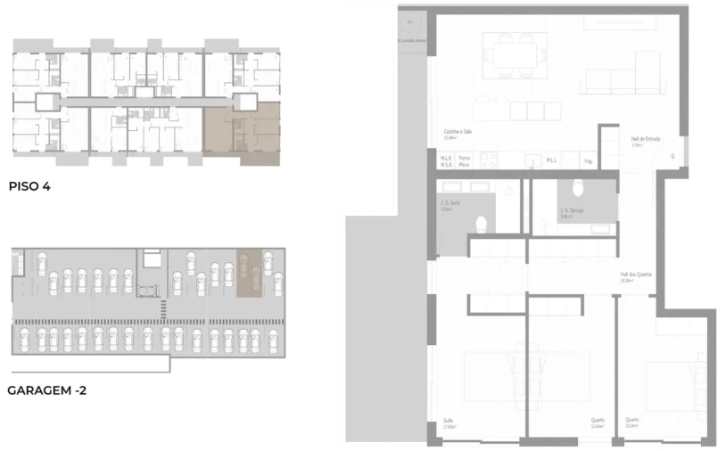 Apartamento T3 para Venda em Valongo Planta 1