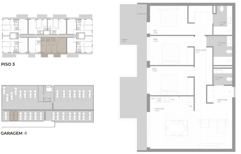 Apartamento T3 para Venda em Valongo Planta 1