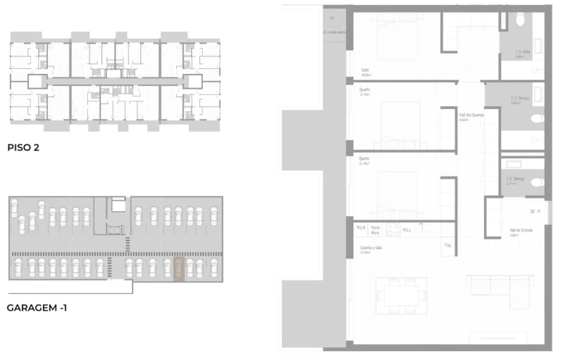 Apartamento T3 para Venda em Valongo Planta 1