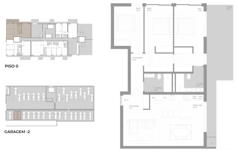 Apartamento T3 para Venda em Valongo Planta 1