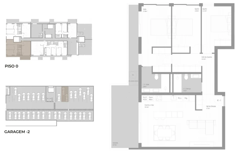 Apartamento T3 para Venda em Valongo Planta 1