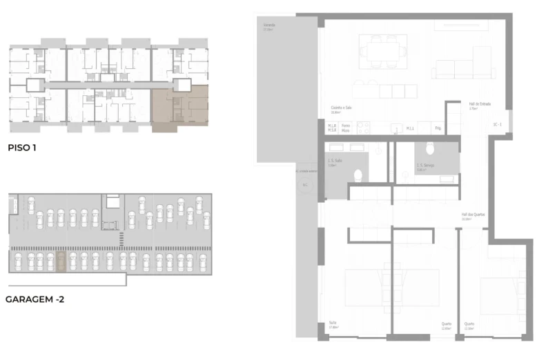 Apartamento T3 para Venda em Valongo Planta 1