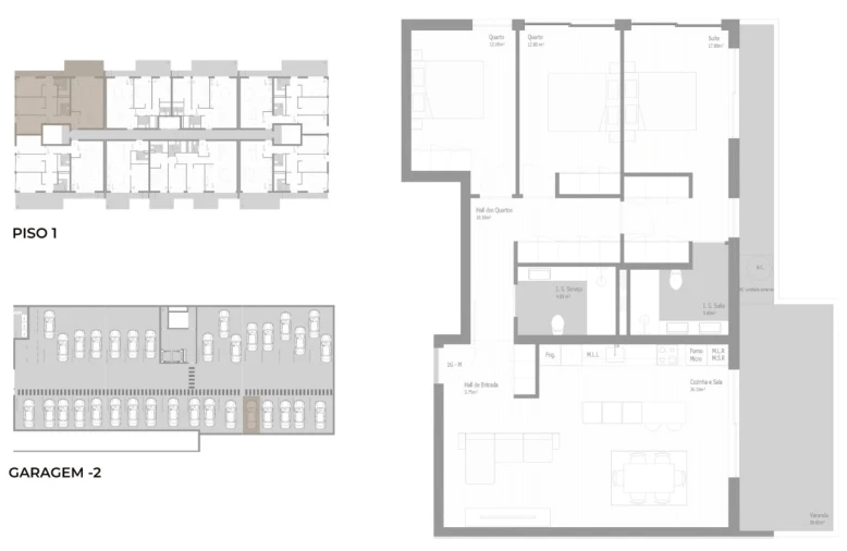 Apartamento T3 para Venda em Valongo Planta 1
