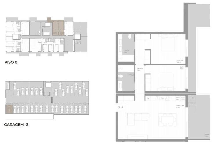 Apartamento T2 para Venda em Valongo Planta 1
