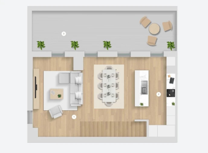 Apartamento T3 para Venda em Cedofeita, Santo Ildefonso, Sé, Miragaia, São Nicolau e Vitória Planta 1