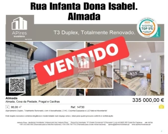 Apartamento T3 para Venda em Almada, Cova da Piedade, Pragal e Cacilhas