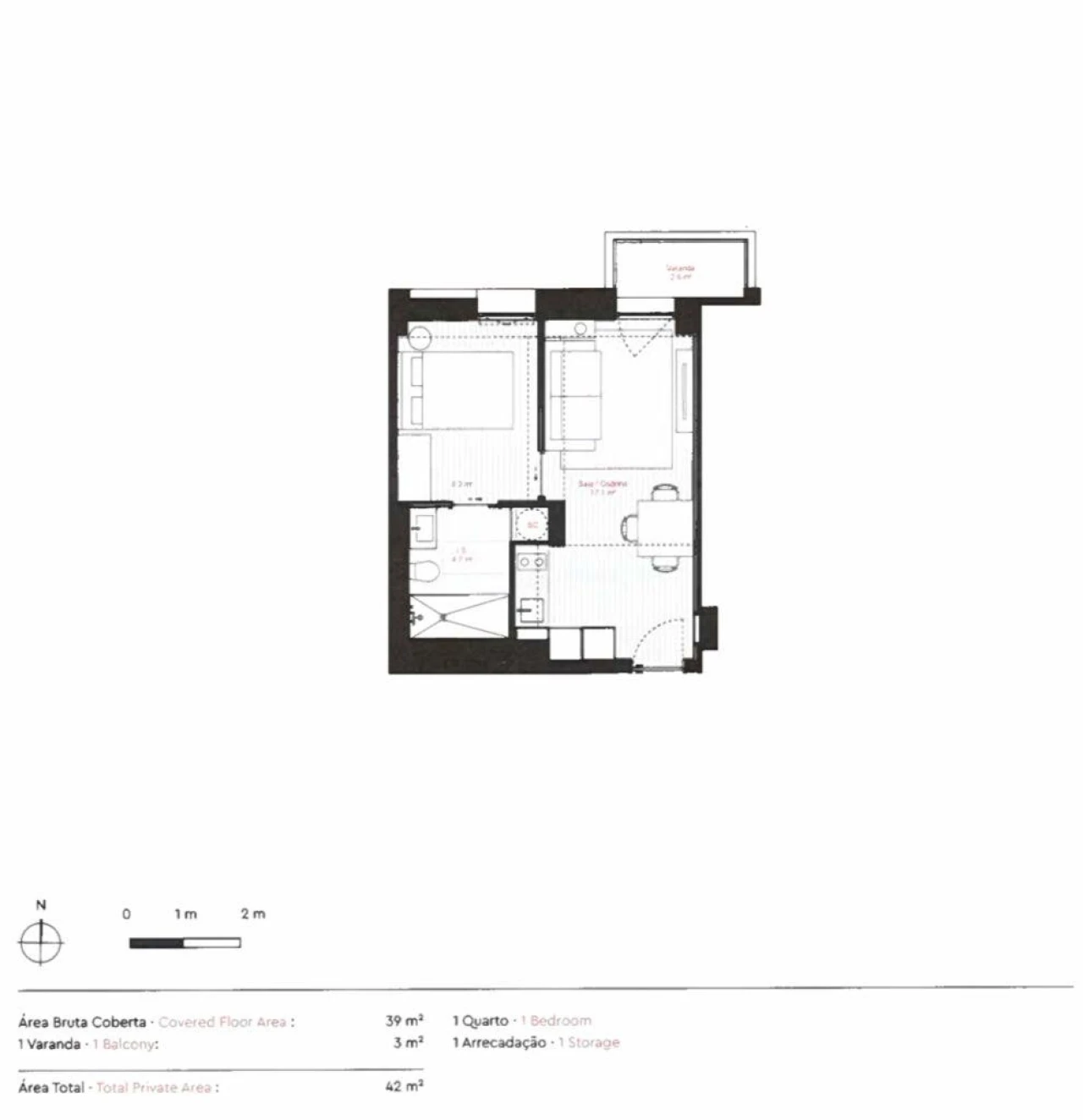 Apartamento T1 para Venda em Matosinhos e Leça da Palmeira Foto 7