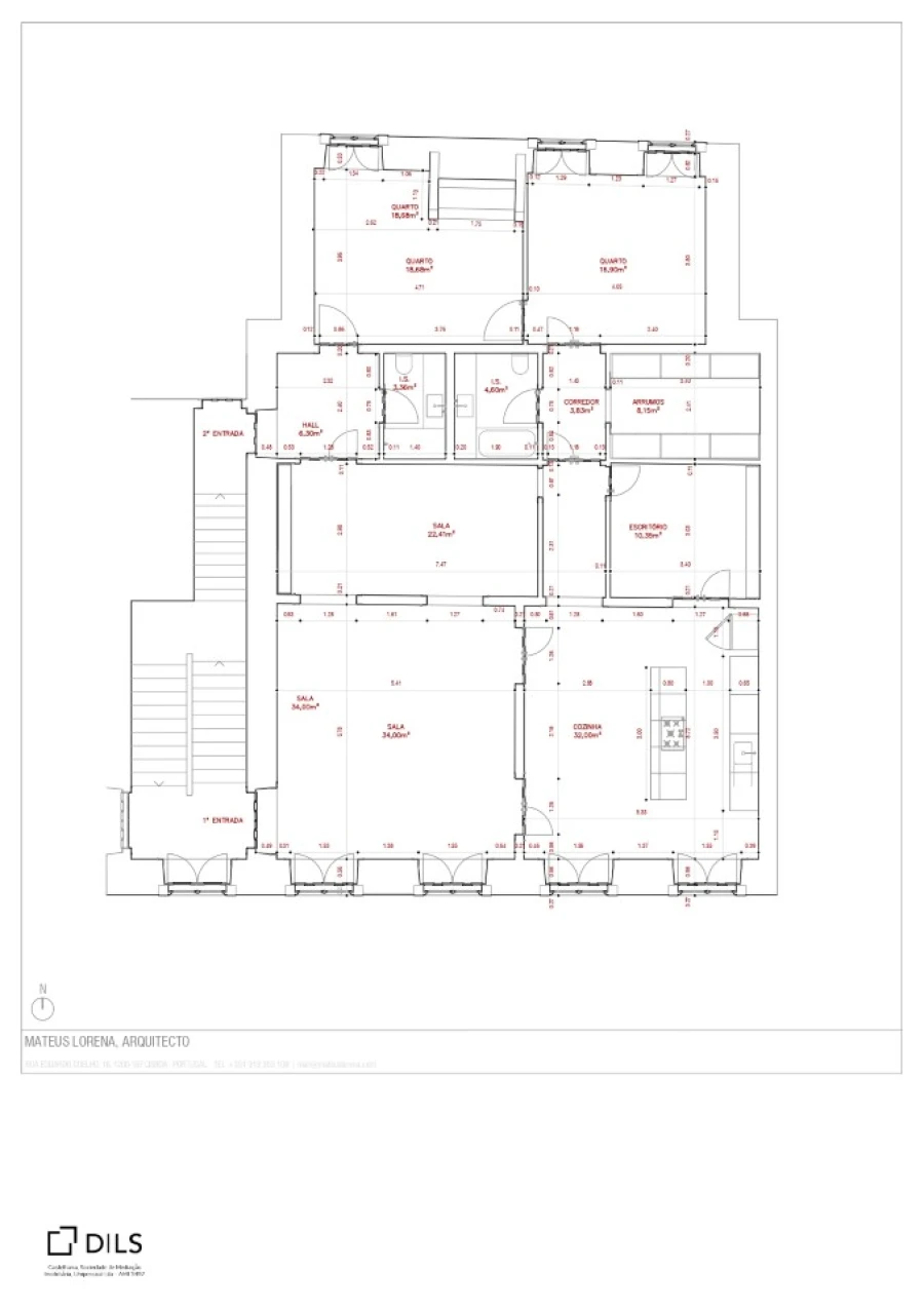 Apartamento T3 para Venda em Santa Maria Maior Planta 1