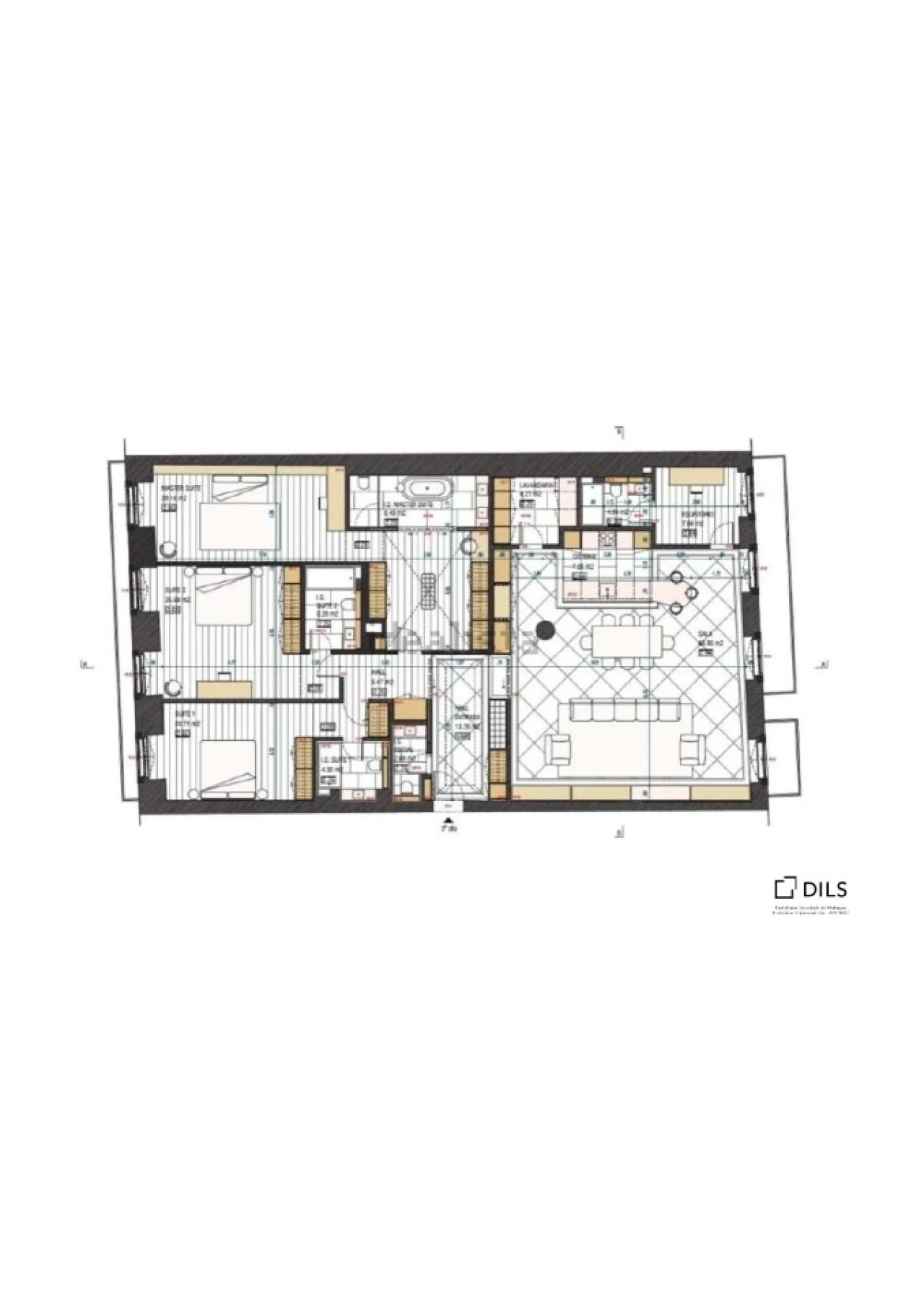 Apartamento T6 para Venda em Santa Maria Maior Planta 2