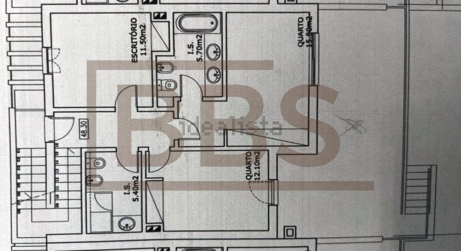 Moradia T3 para Venda em Guia Planta 2