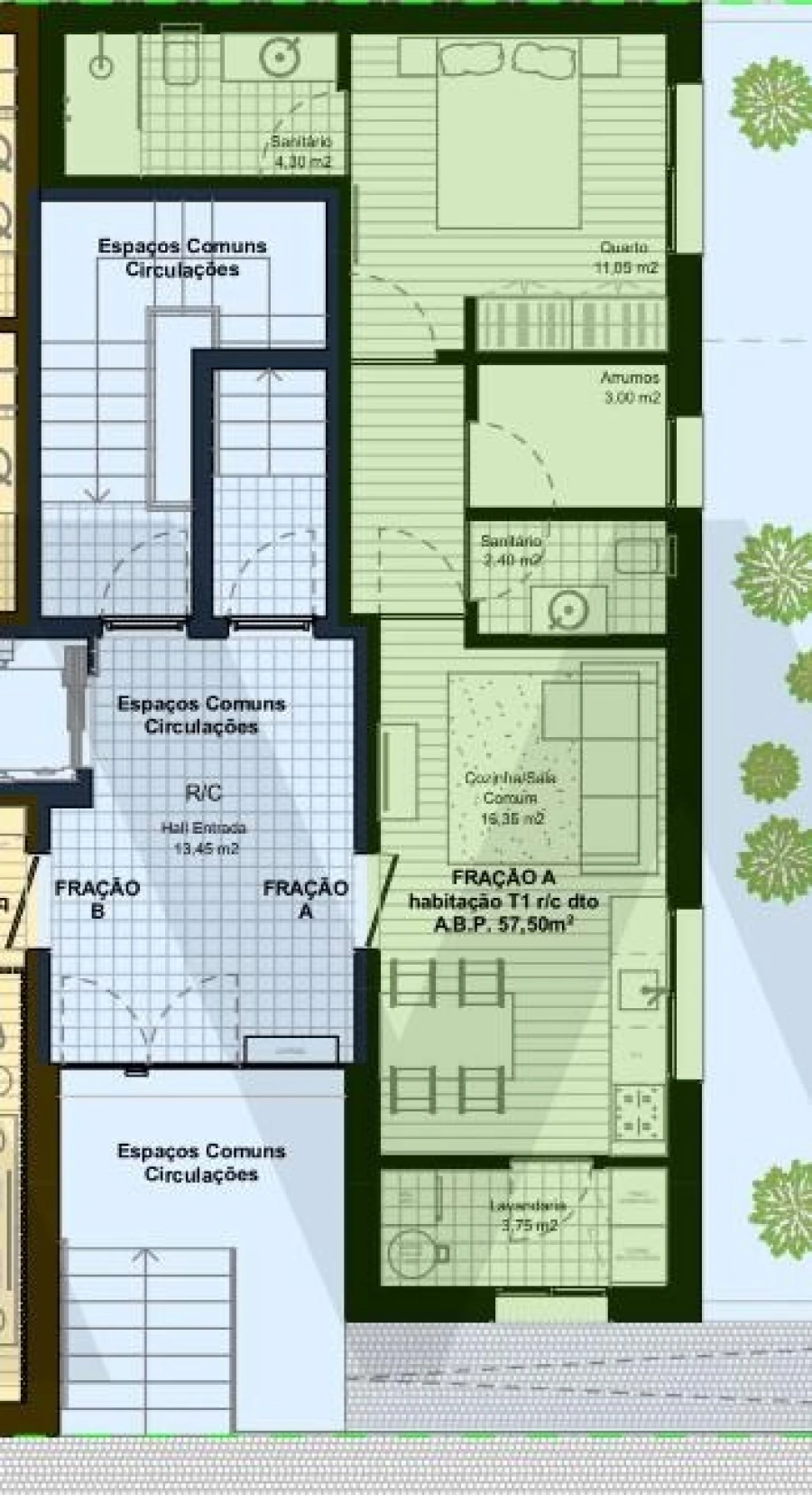 Apartamento T1 para Venda em Aguas Santas Foto 8