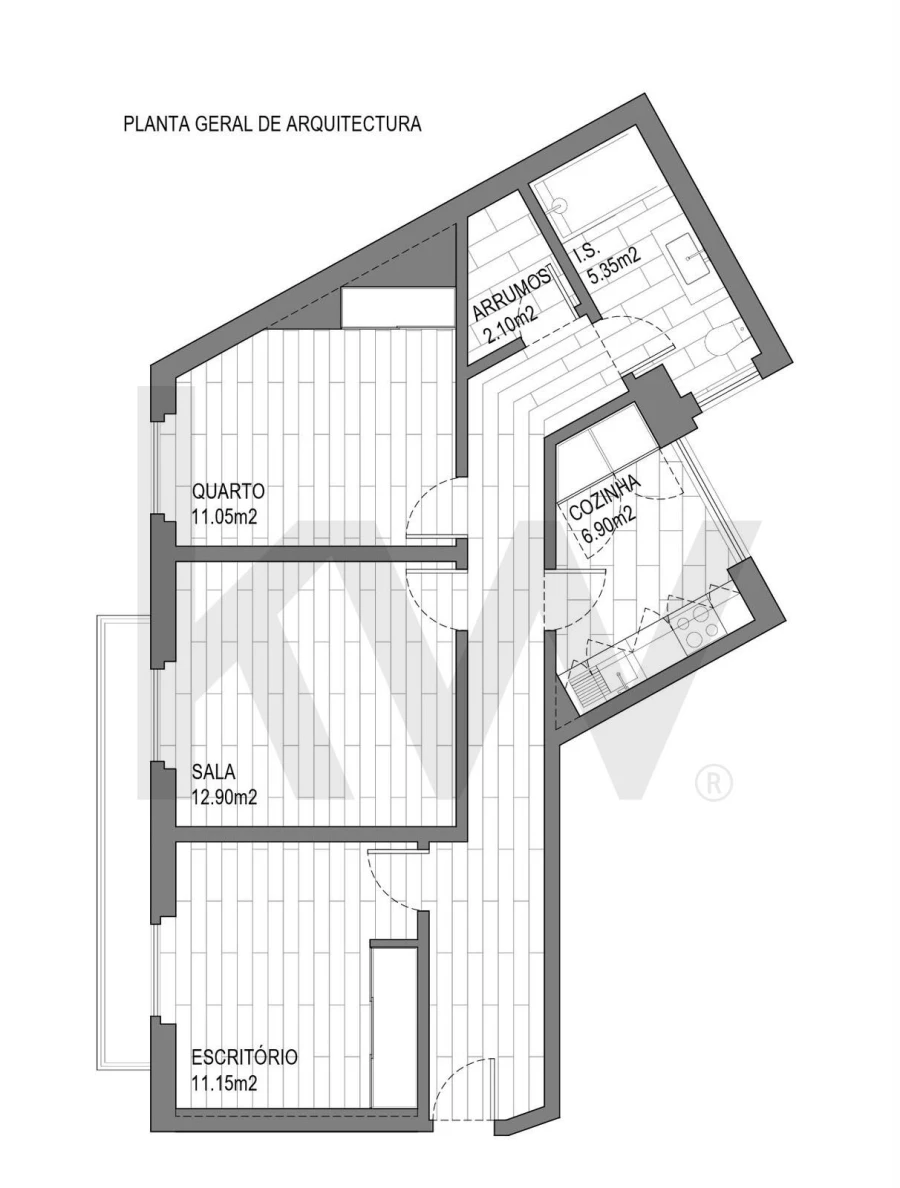 Apartamento T2 para Venda em Alhandra, São João dos Montes e Calhandriz Planta 2